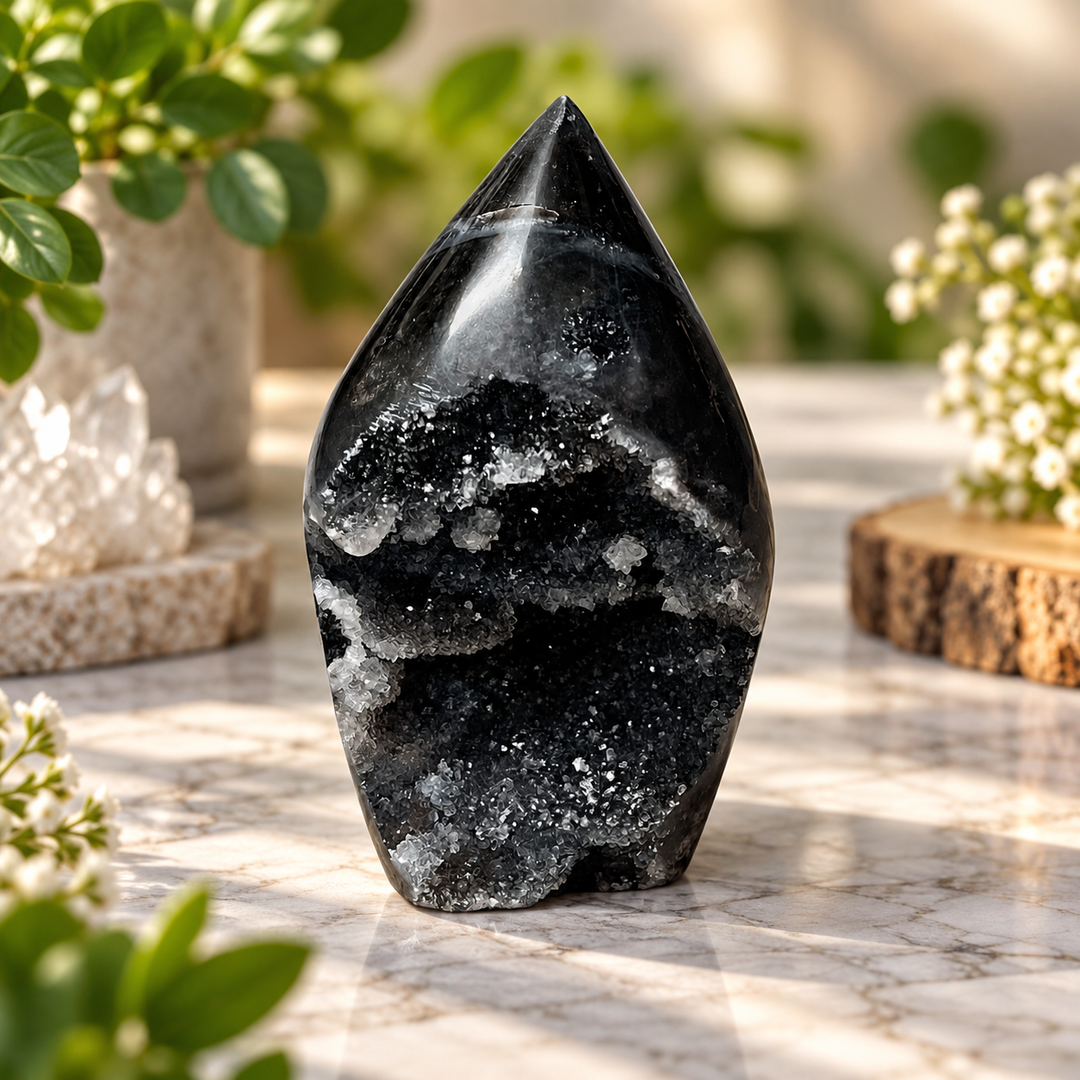 Point Sphalerite Druzy Freeform | Carpe Diem With Remi