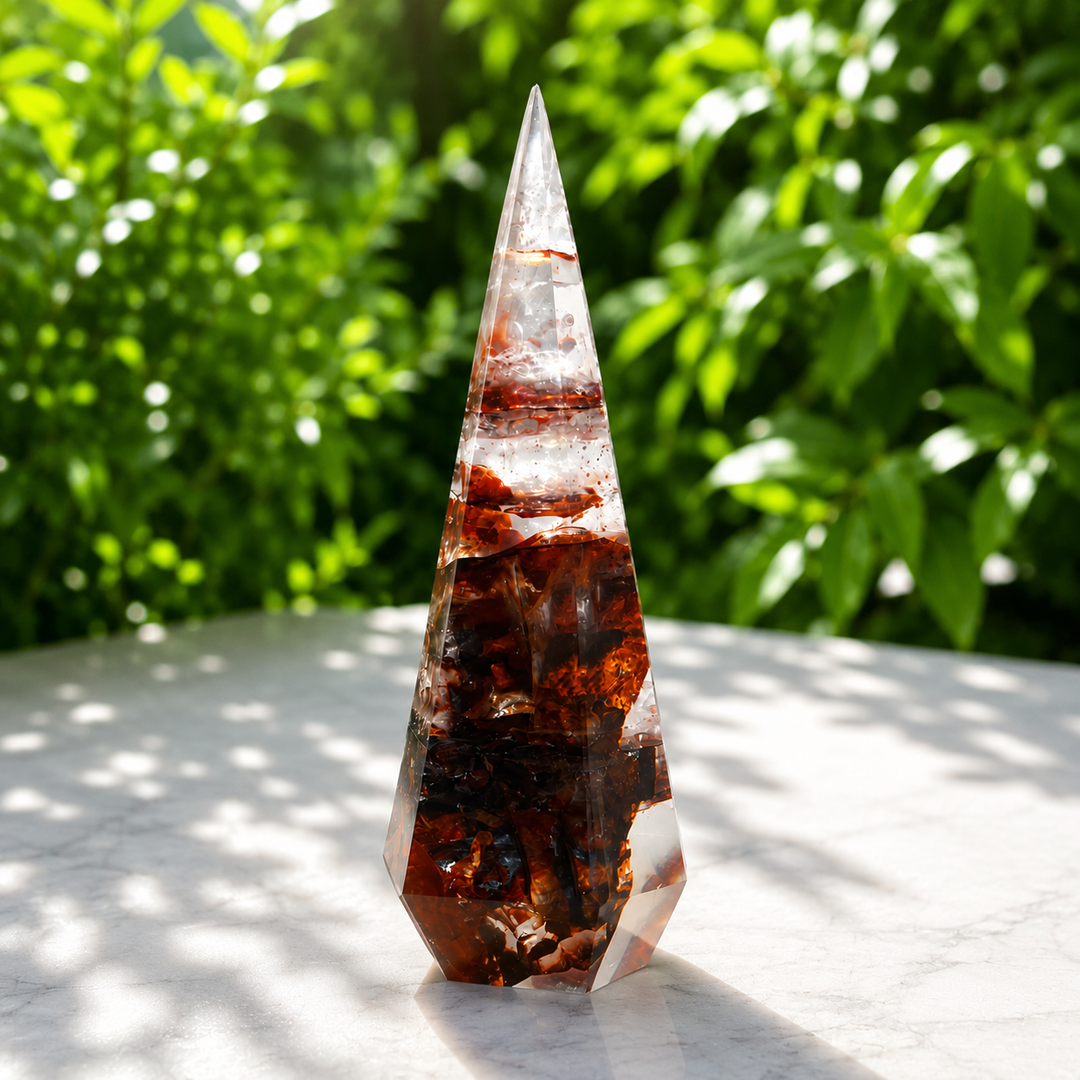 Diamond Tower Fire Quartz 12 cm | Carpe Diem With Remi