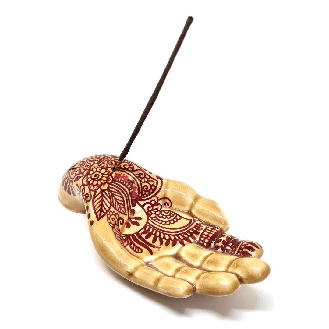 Incense Holder Henna Hand Ceramic