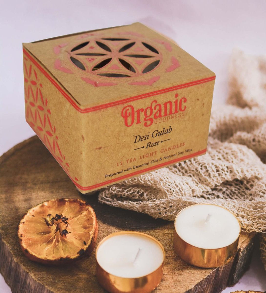 Tealight Candles Gulab Rose Boxed