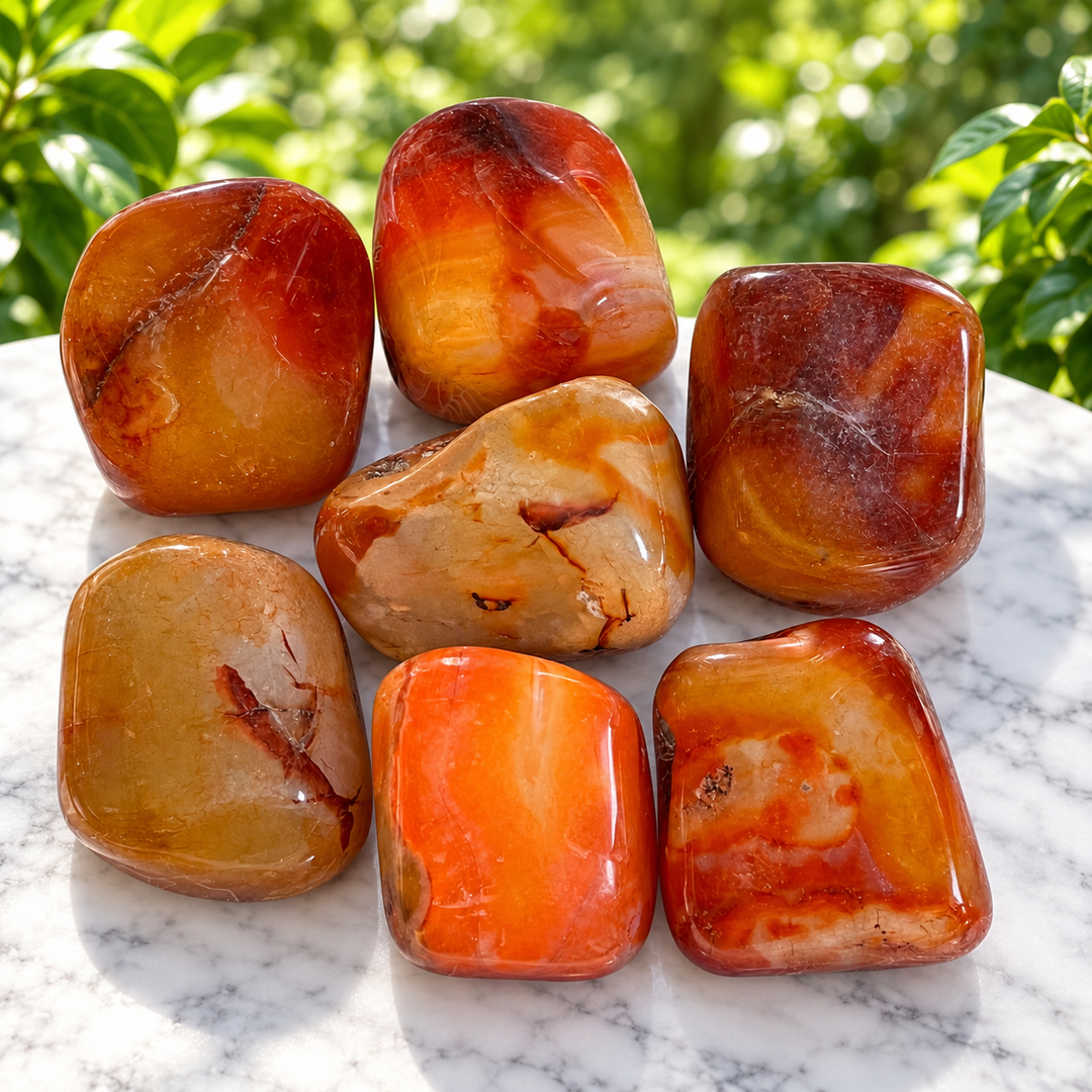 Tumble Stone Jumbo | Carnelian | Carpe Diem With Remi