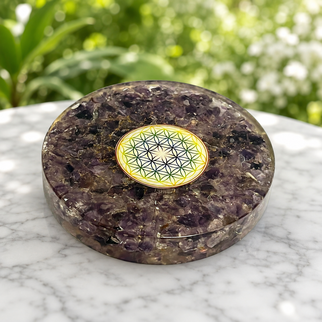 Charging Plate Orgonite Assorted 9.0 cm