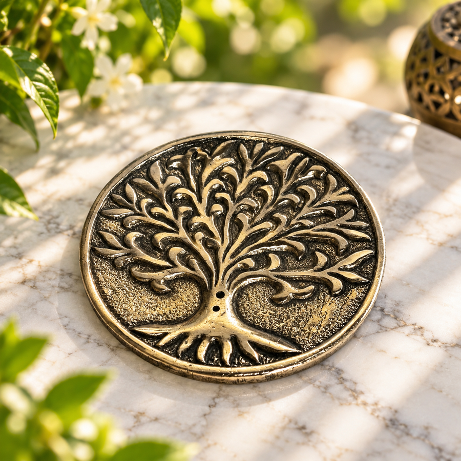 Incense Holder Tree of Life Silver | Carpe Diem With Remi