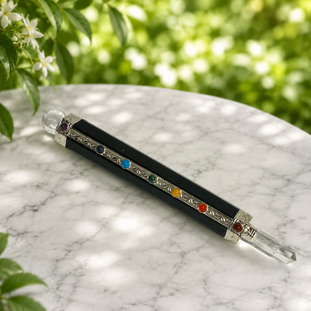 Wand Black Tourmaline Chakra 20 cm