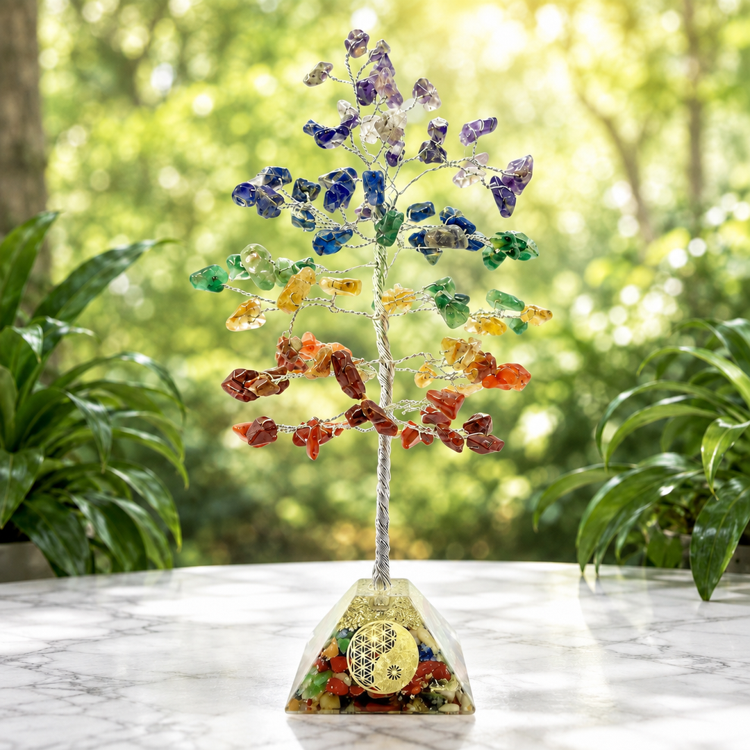 Crystal Tree Chakra Multi Orgonite 100 Chip
