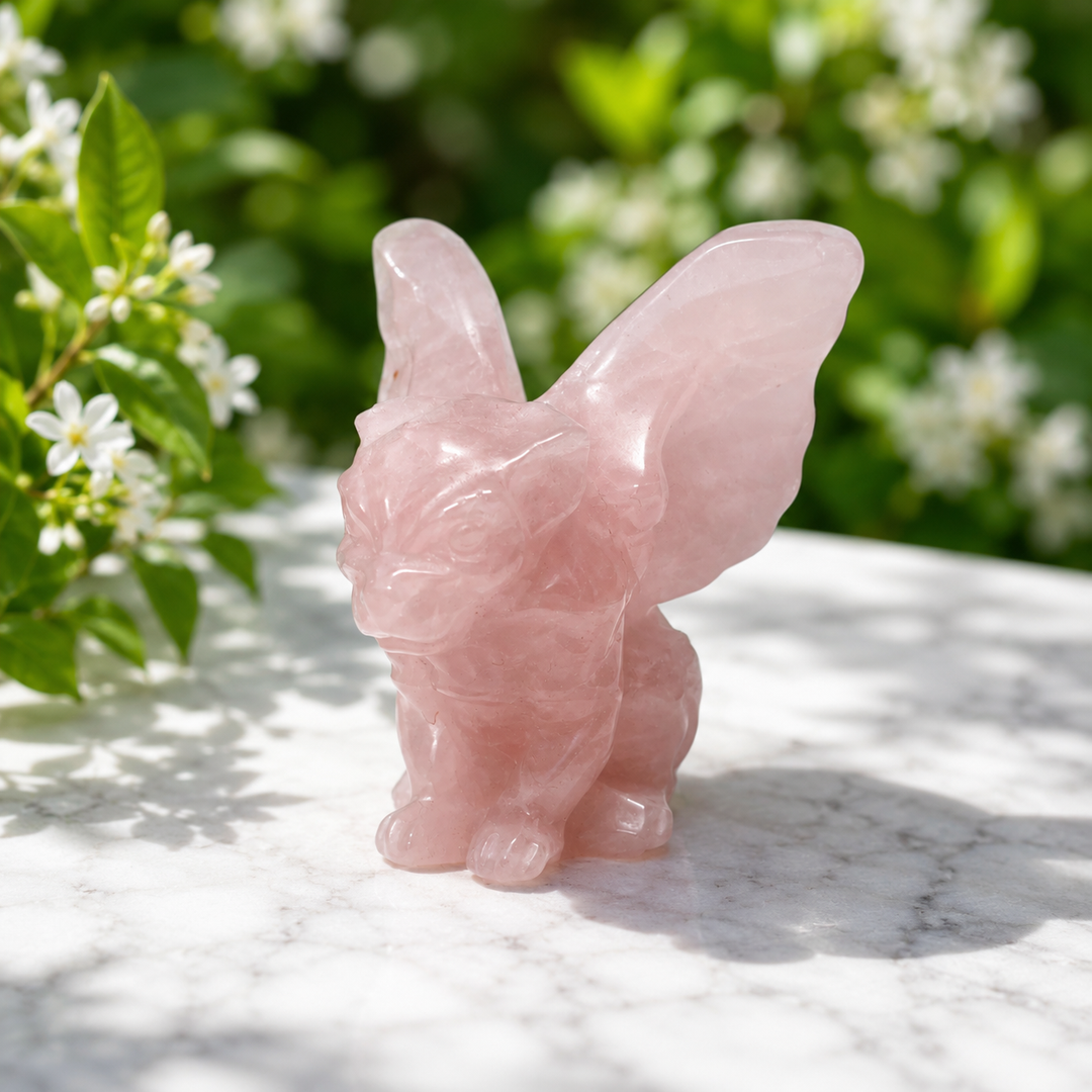 Gargoyle Rose Quartz 5.7 cm