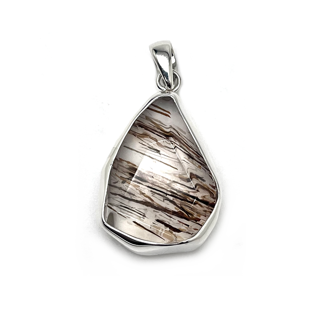 Pendant Black and Gold Rutile 4.4 cm
