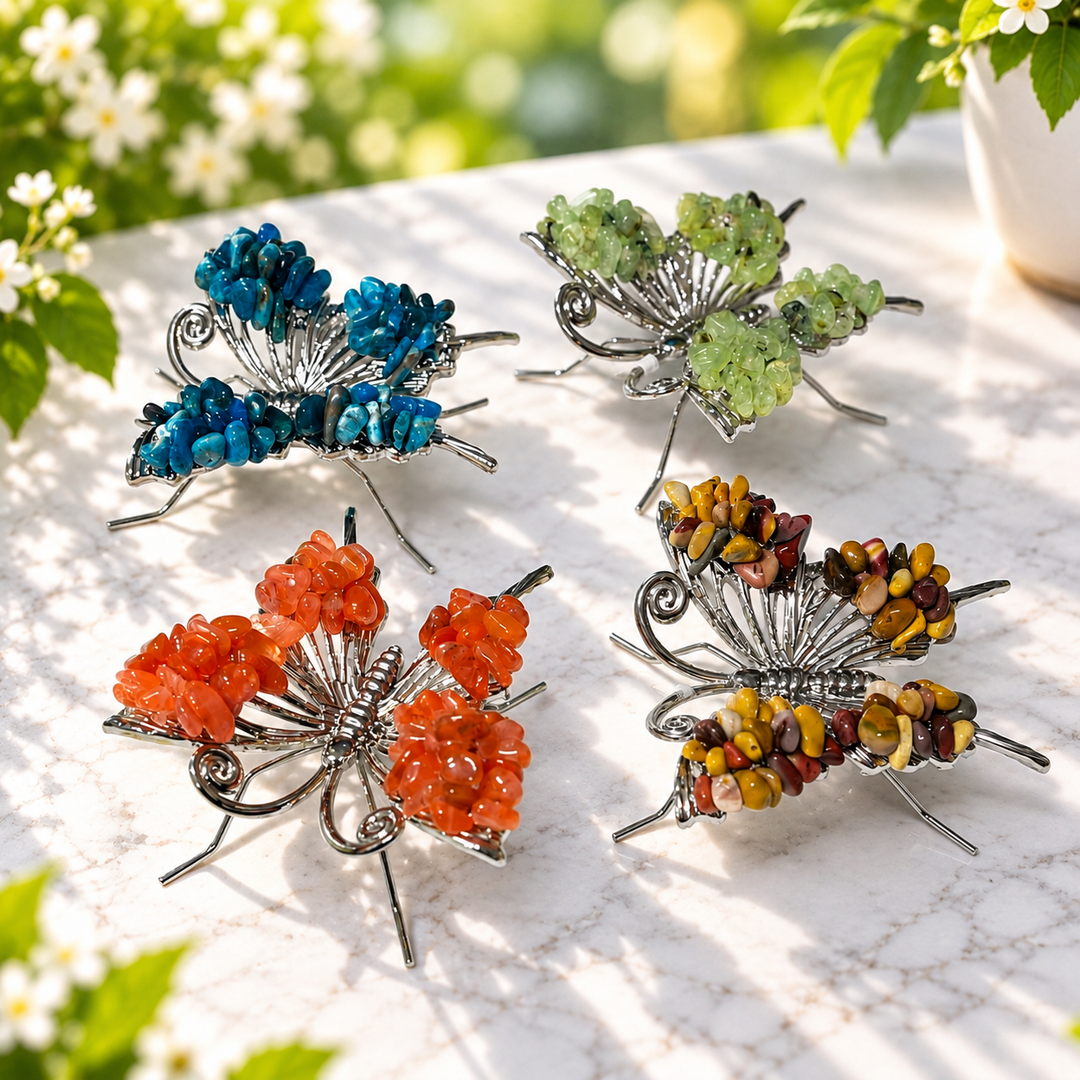 Butterfly Crystal Chips Standing