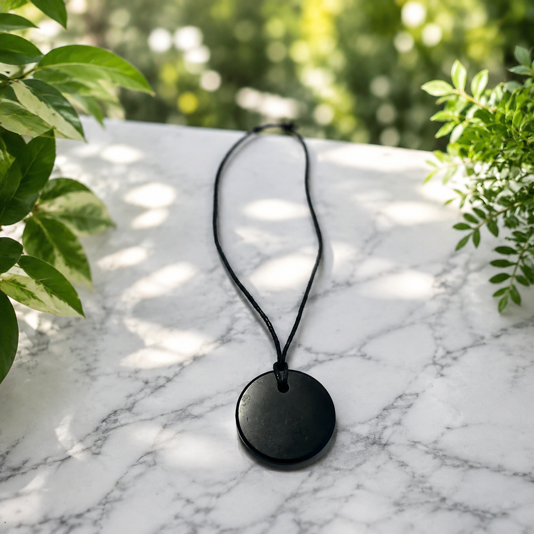 Pendant Shungite Disc Round