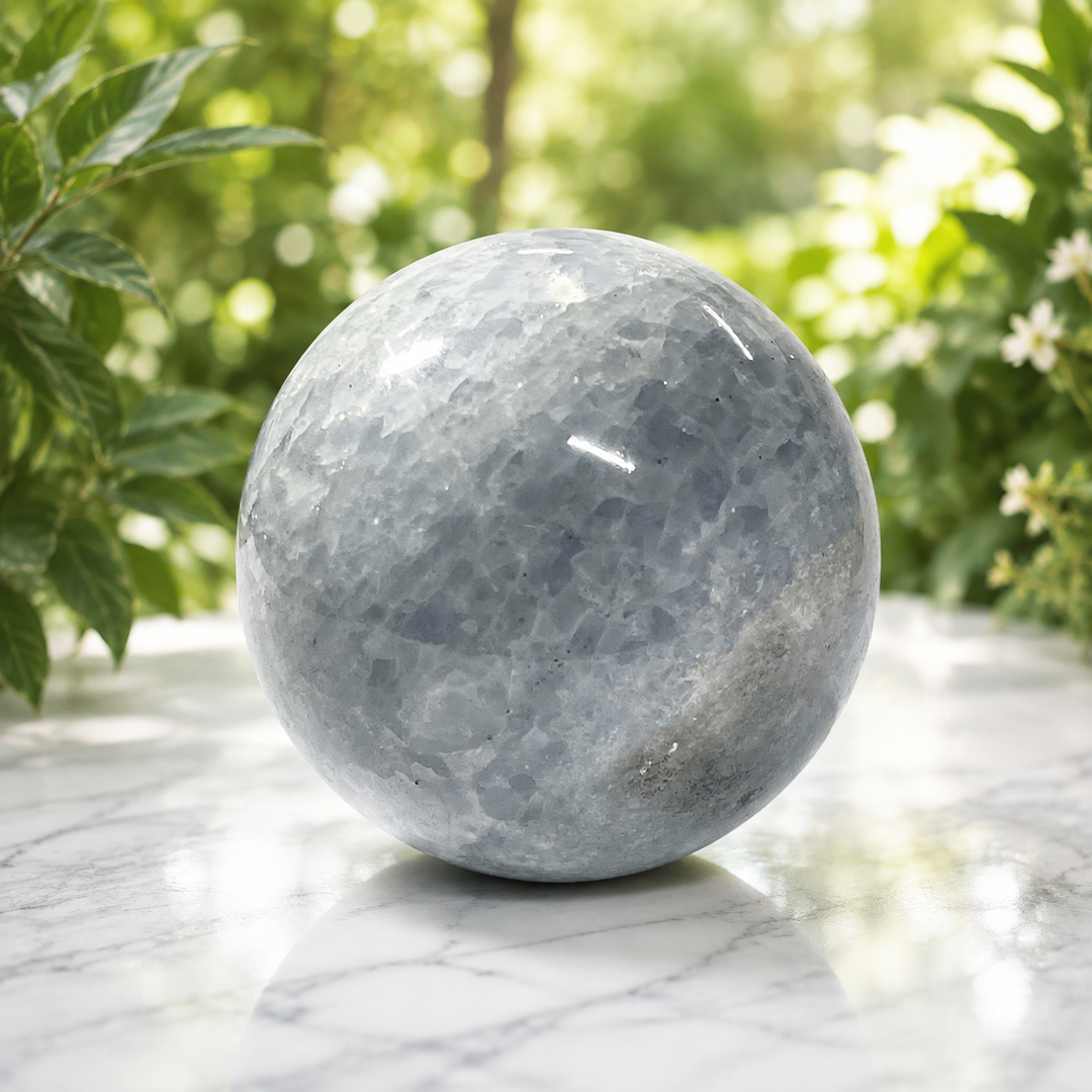 Sphere Blue Calcite 8.4 cm