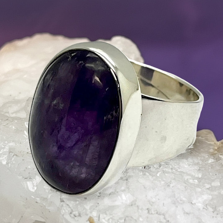 Ring Amethyst Oval 2.1 cm