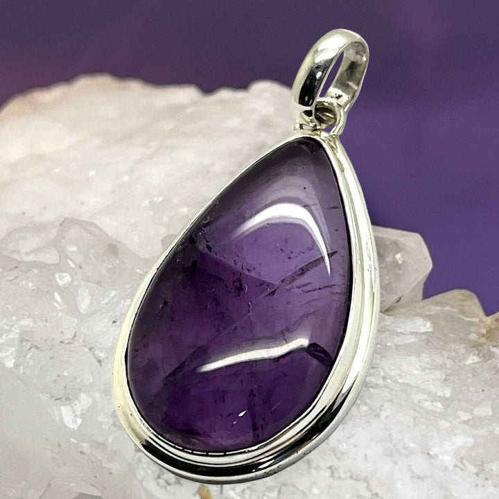 Ring Amethyst Teardrop 4.5 cm