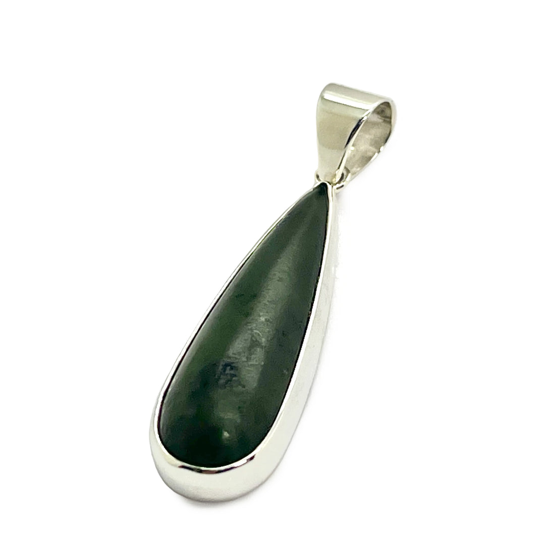 Pendant Green Jade Teardrop 4.7 cm