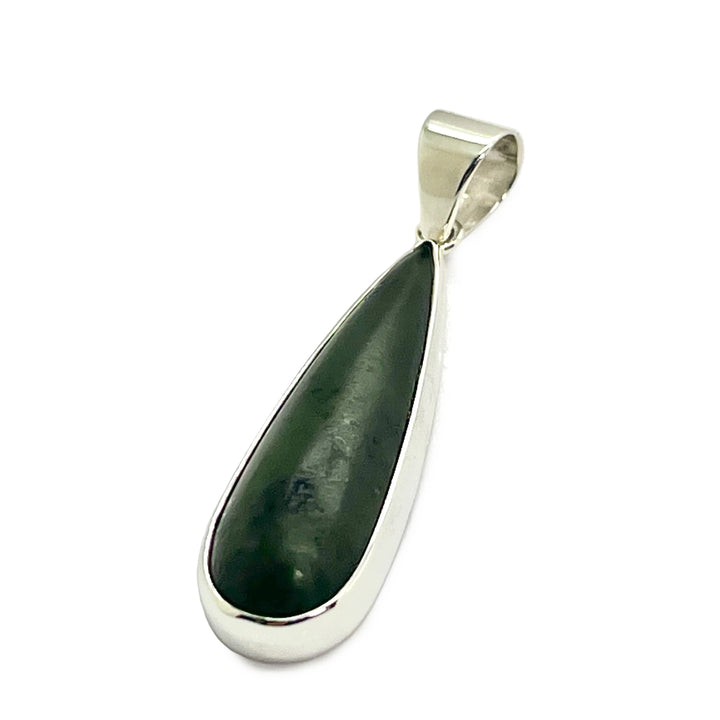 Pendant Green Jade Teardrop 4.7 cm