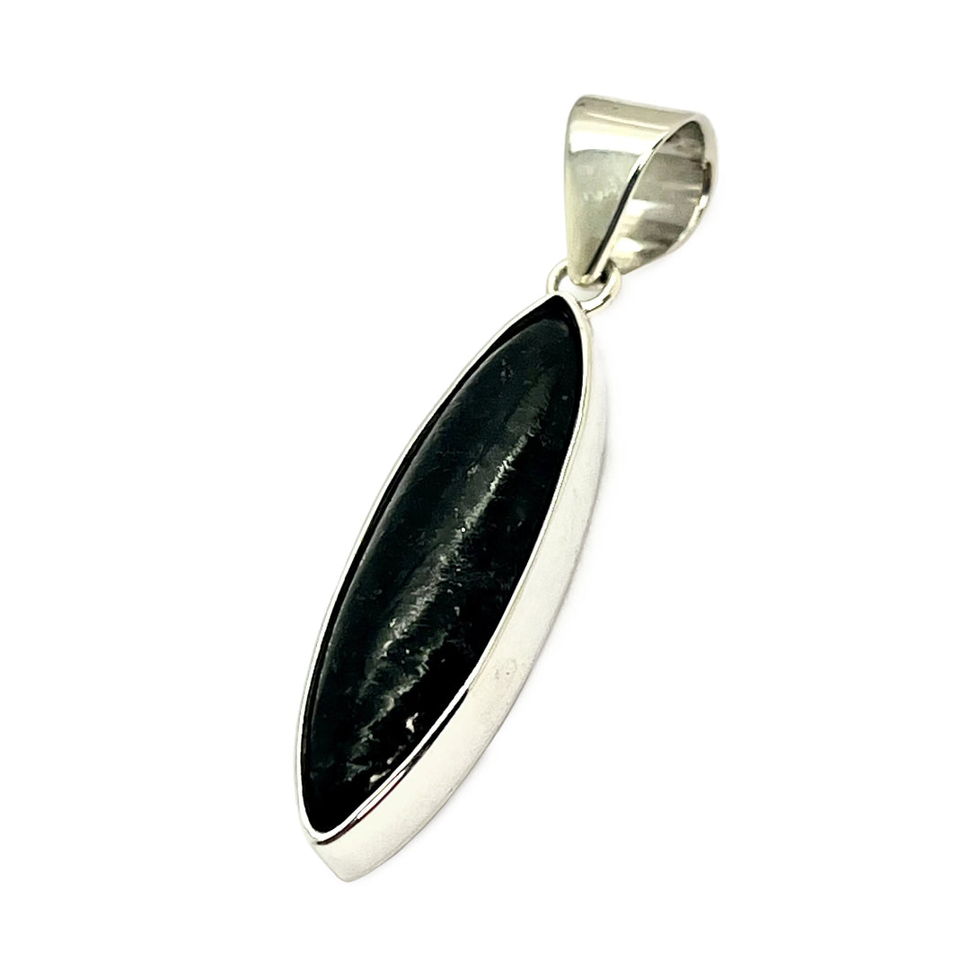 Pendant Jade Black Marquise 3.9 cm