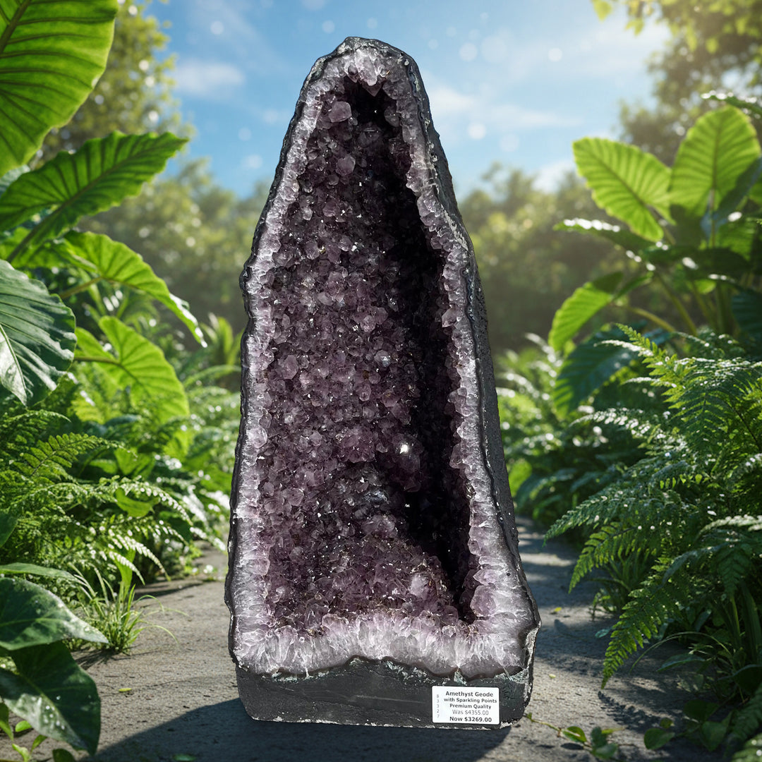 Amethyst Geode Sparkling Points 36.30 kg - IN STORE ONLY