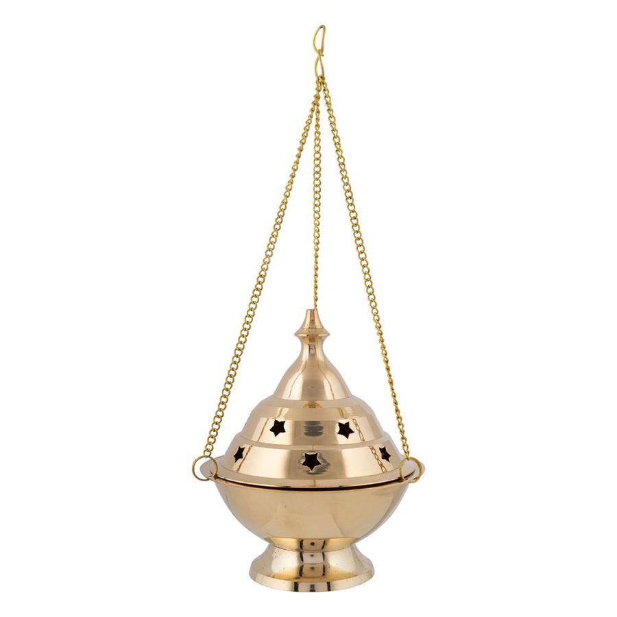 Incense Burner Hanging Brass 13 cm | Carpe Diem With Remi