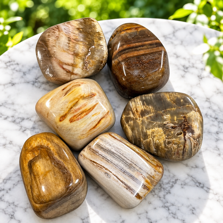Tumble Stone Jumbo | Petrified Wood | Carpe Diem With Remi