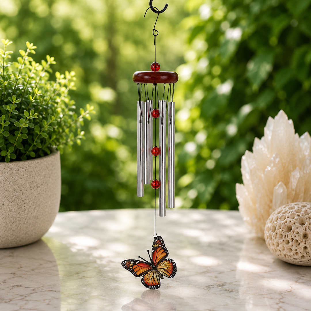 Windchime Butterfly Beaded 47 cm - Instore Only