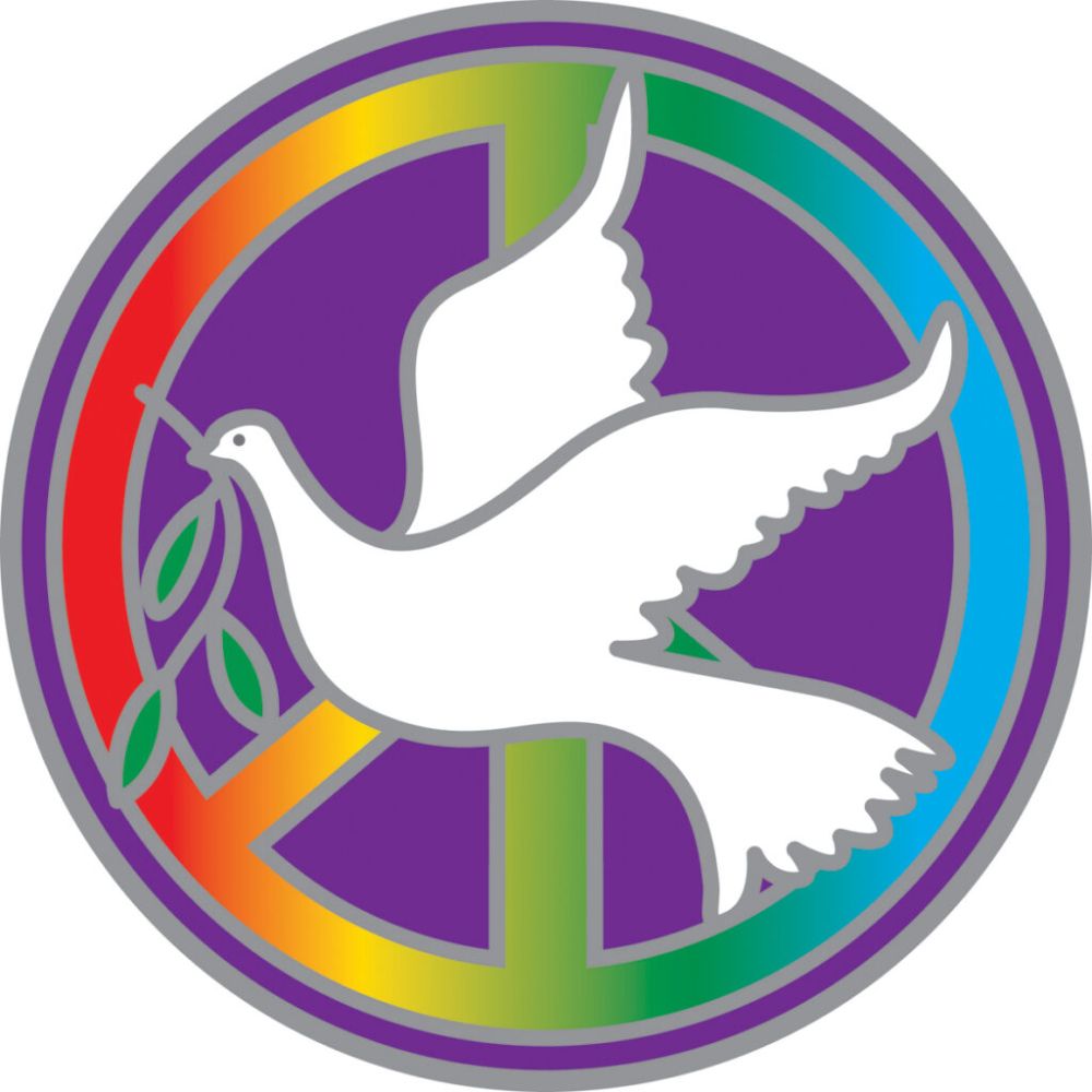 Sticker Sunseal Peace Dove