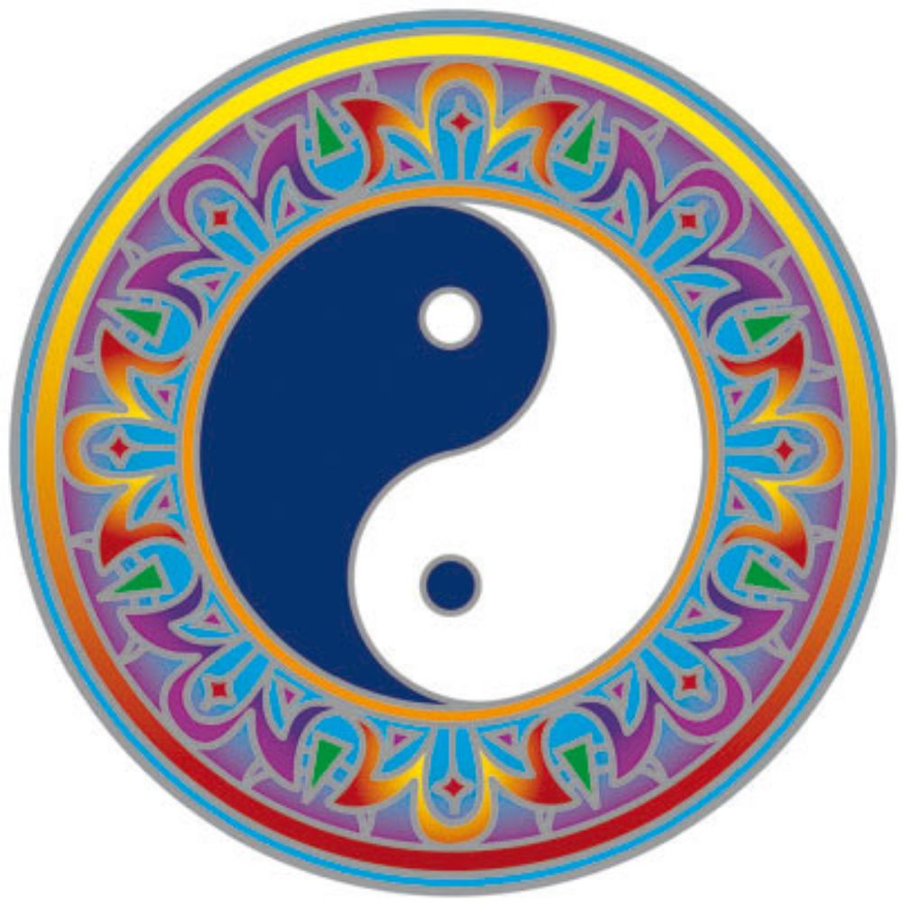 Sticker Sunseal Yin Yang Mandala