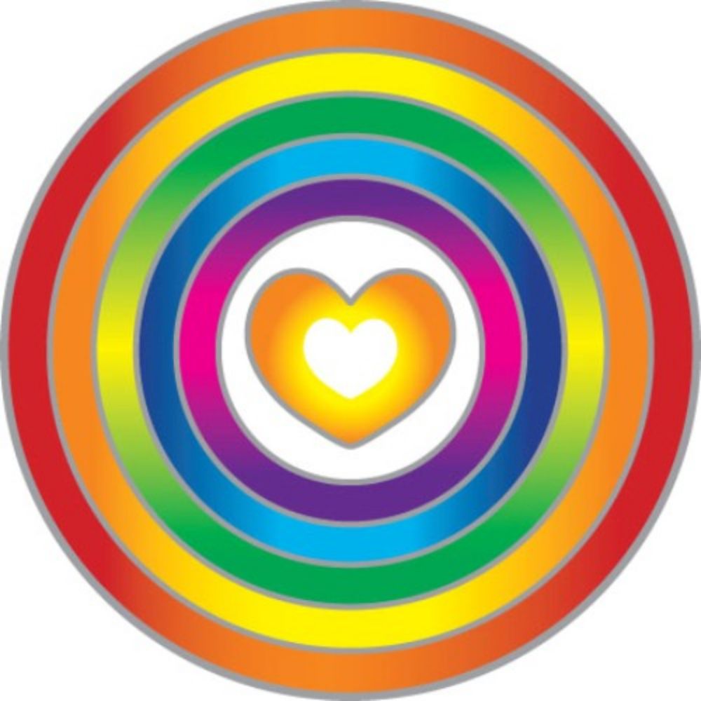 Sticker Sunseal Rainbow Heart