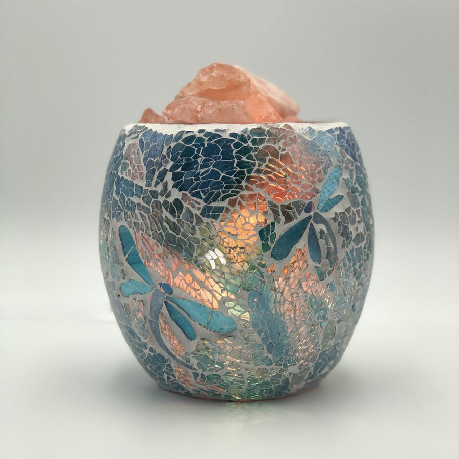 Salt Lamp Dragonfly Mosaic Vase | Carpe Diem With Remi