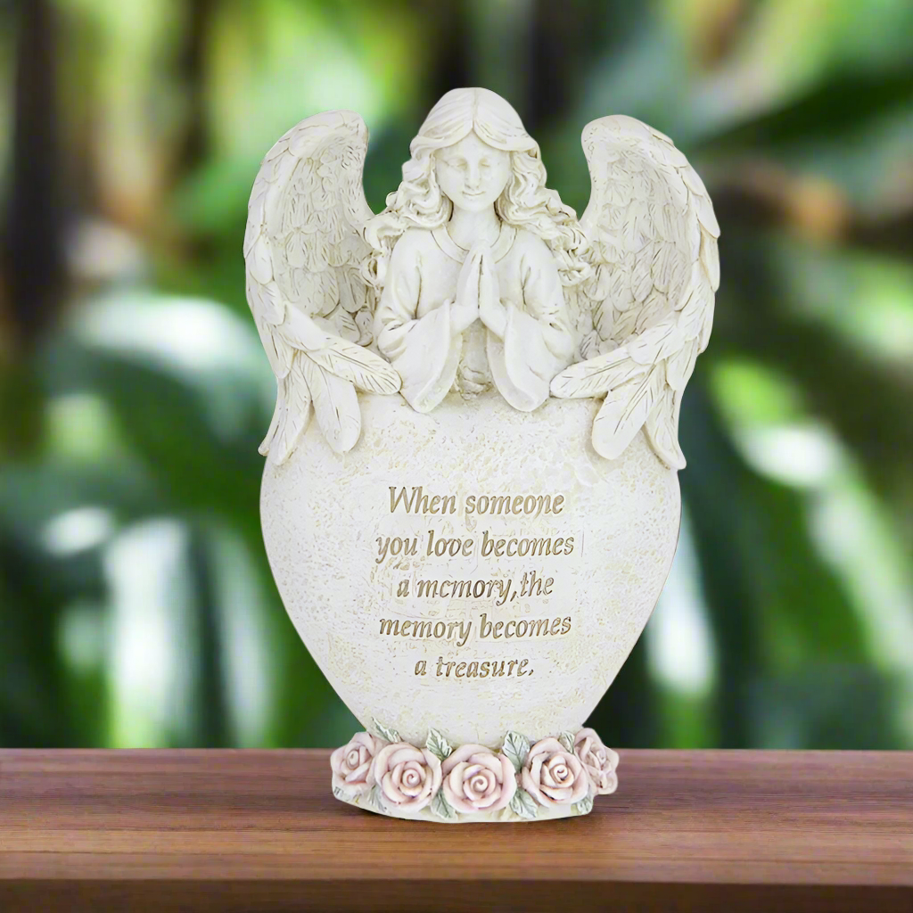 Angel Inspirational Heart 19 cm