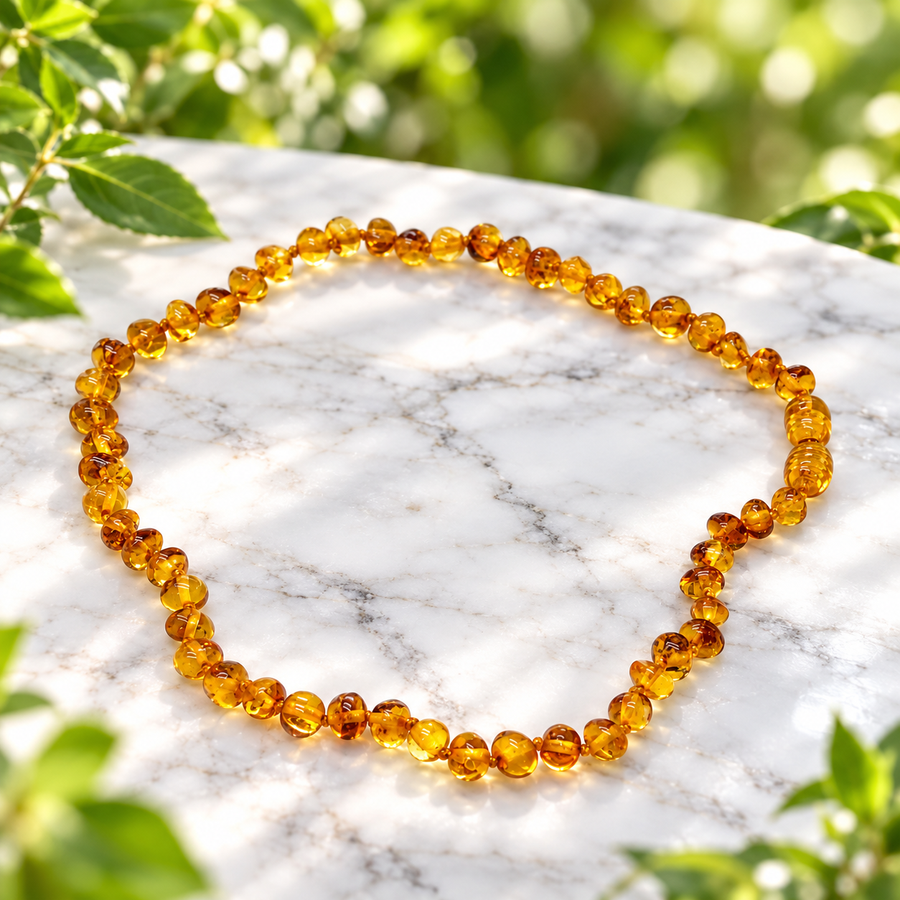 Amber Baby Necklace Honey Teething 30 cm | Carpe Diem With Remi