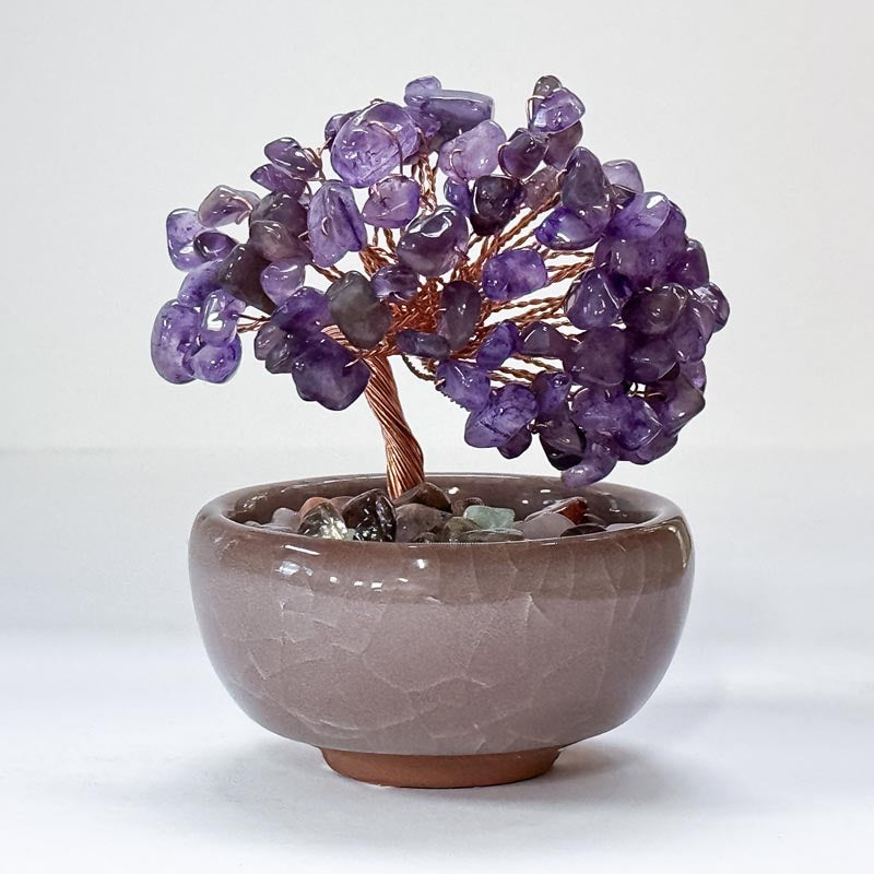 Bonsai Tree Amethyst Chip 8.0 cm