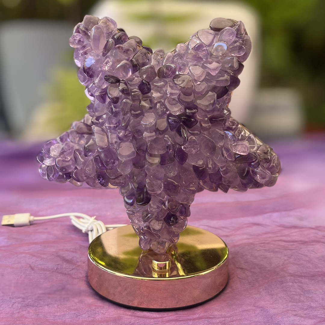 Lamp Amethyst Star