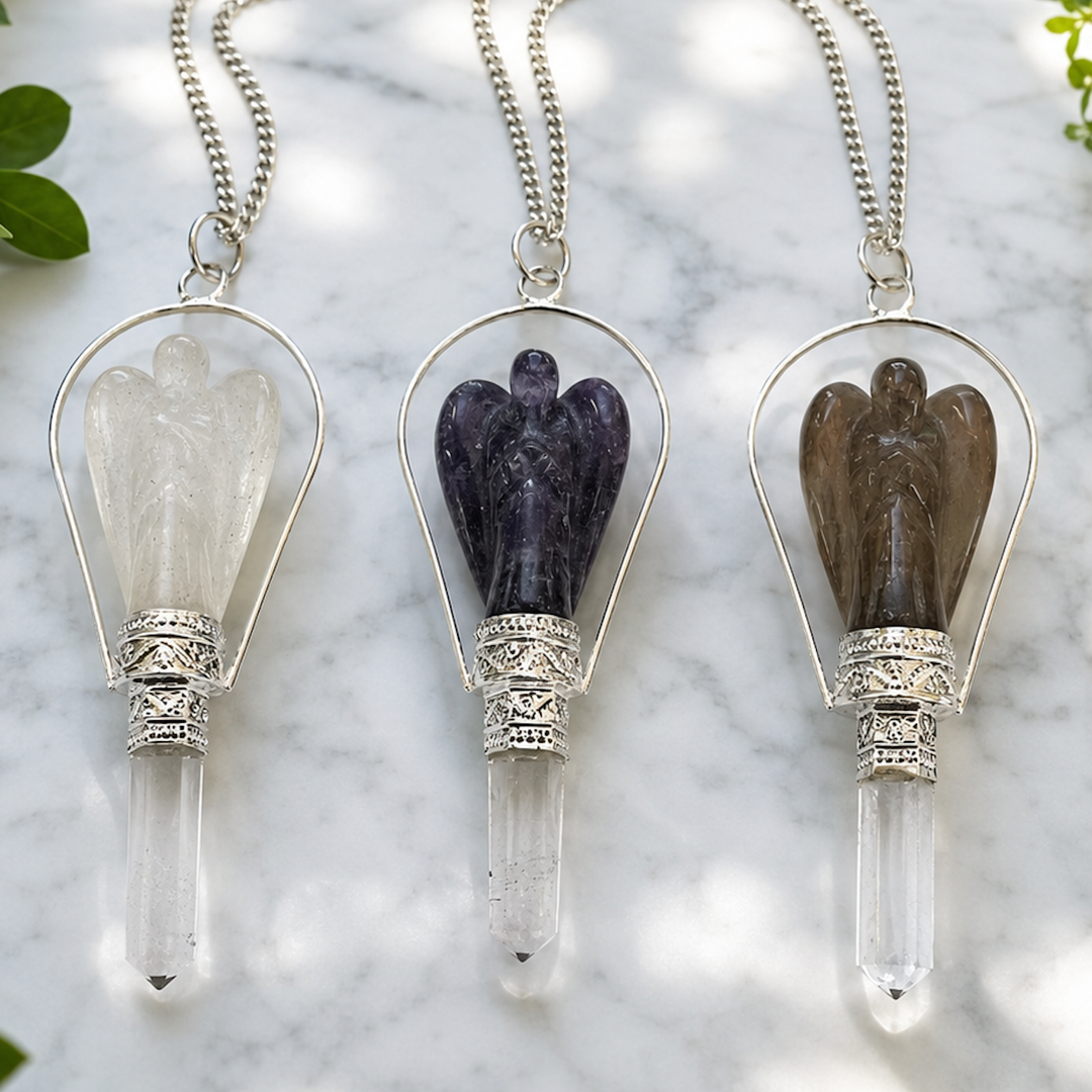Pendulum Angel Assorted Crystal 7.6 cm