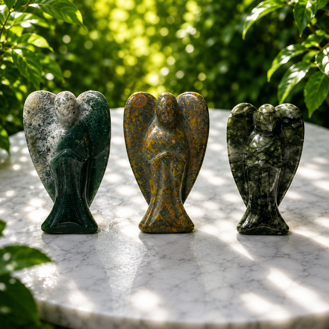 Angel Crystal Carving Standing