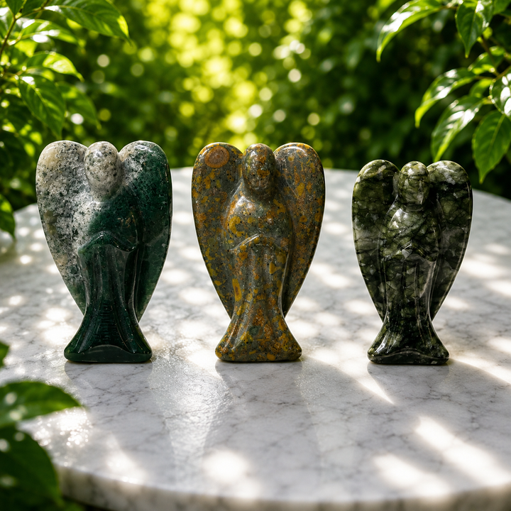 Angel Crystal Carving Standing