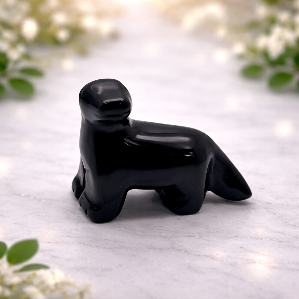 Dinosaur Black Obsidian 4.0 cm