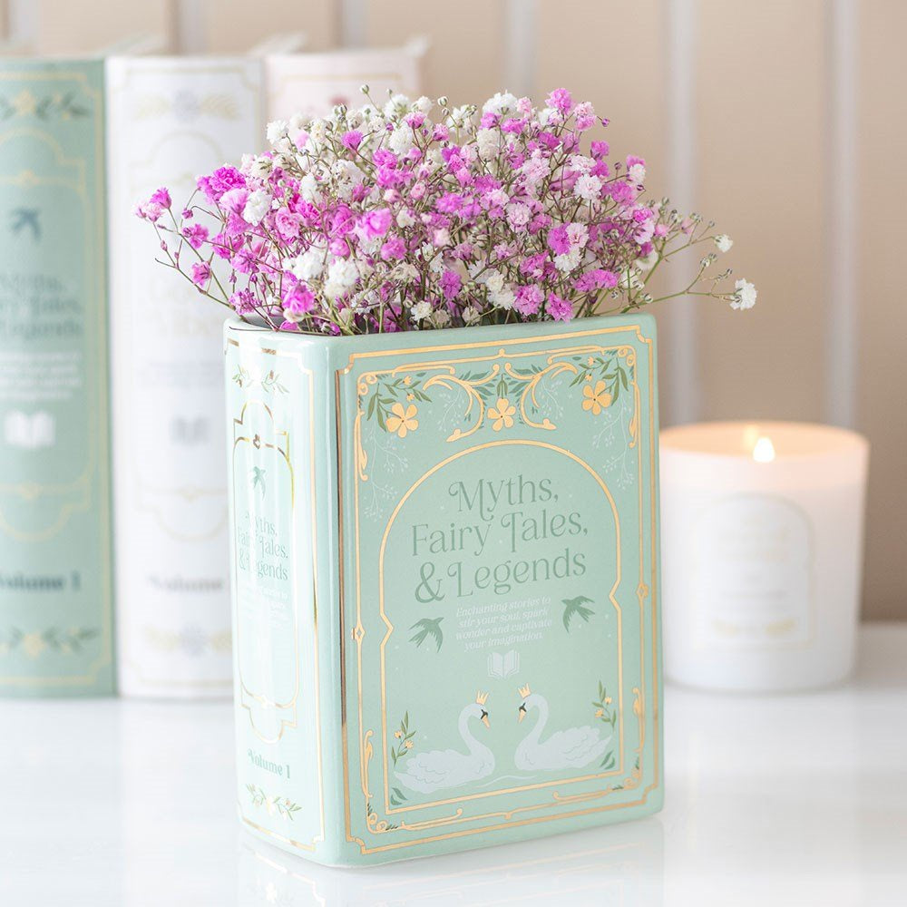 Vase Book Green 14.7 cm