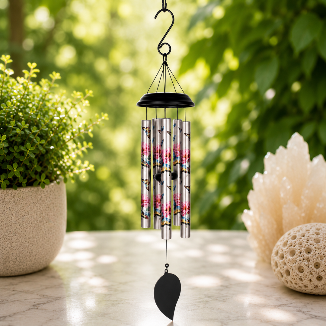Wind Chime Butterfly 5 Tube 75 cm - Instore Only