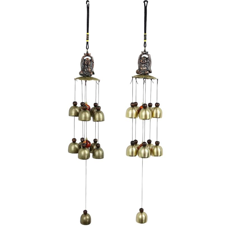 Windchime Lucky Buddha Bells 47 cm