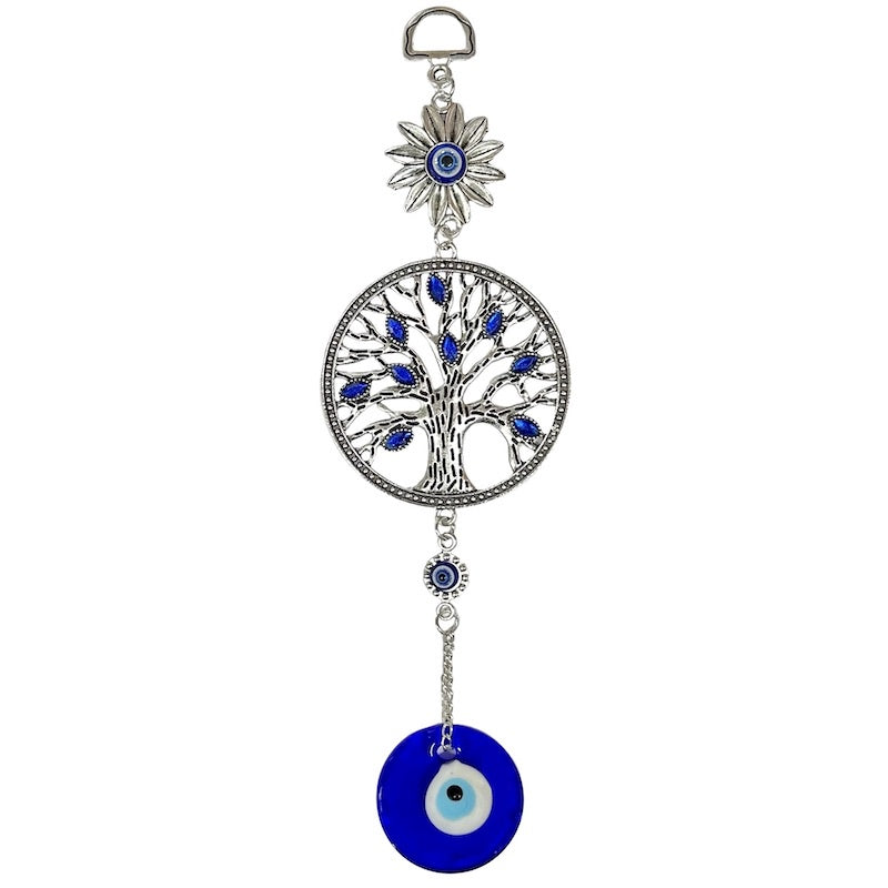 Evil Eye Tree of Life Round Hanger