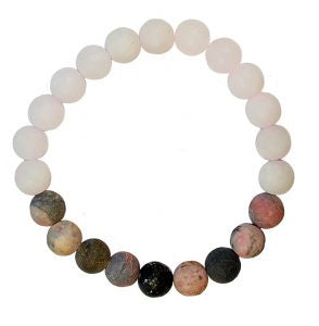 Bracelet Musky Pink Beaded 8mm
