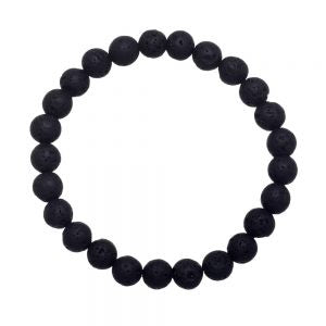 Bracelet Lava Beads 8mm Mens | Carpe Diem With Remi
