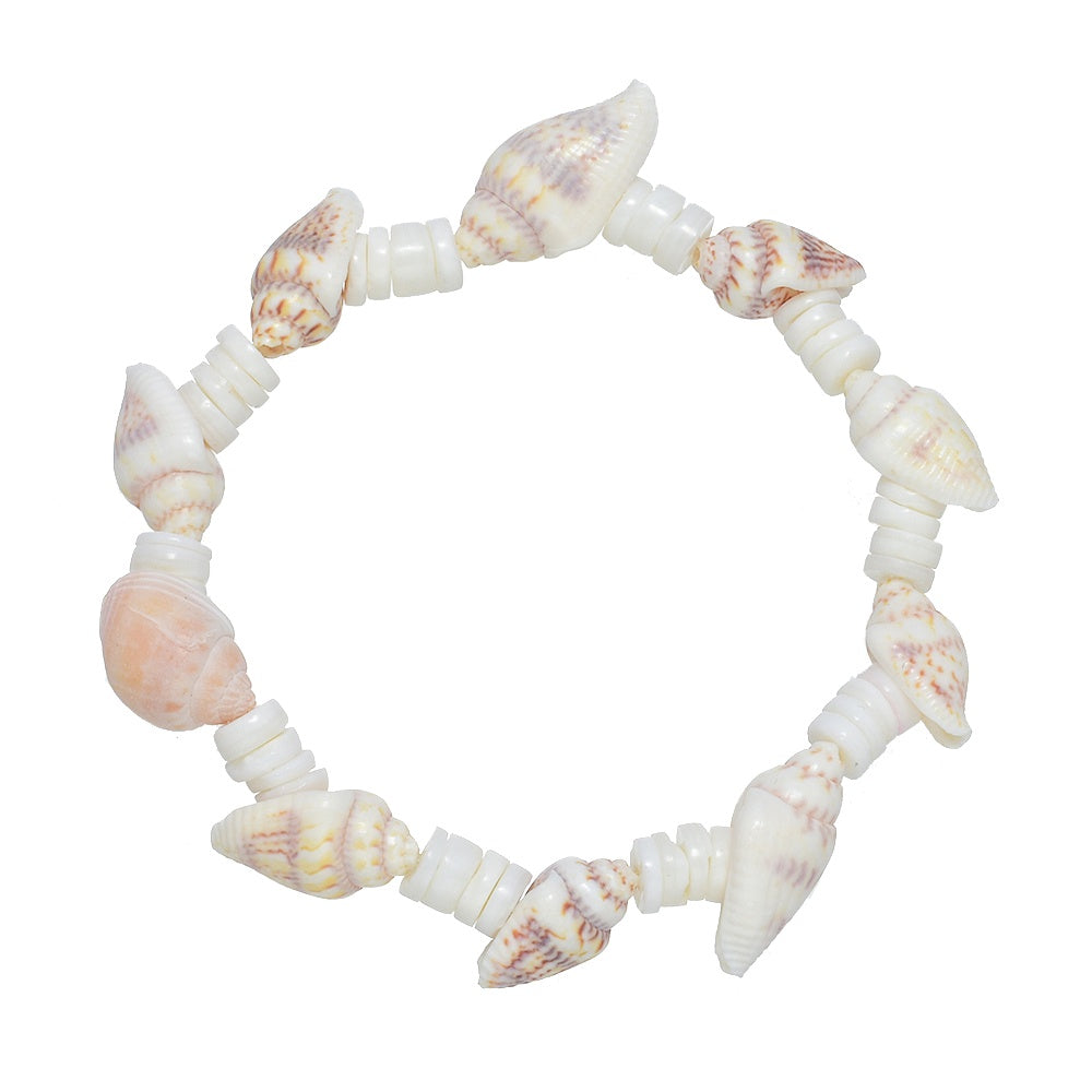 Bracelet Heishi Shell and Sea Charms
