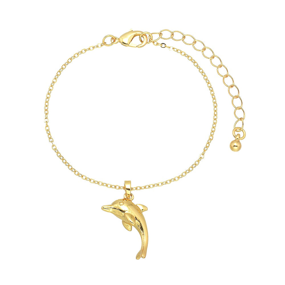 Bracelet Gold Dolphin Chain