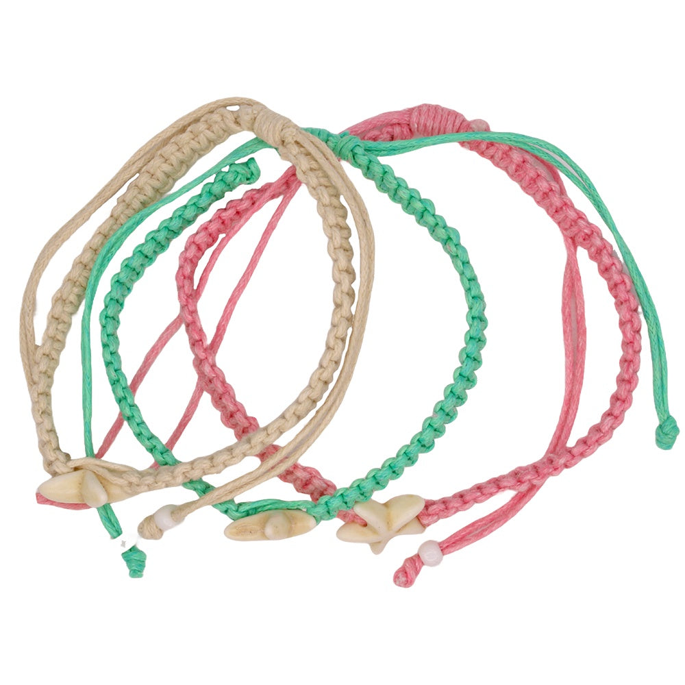 Bracelet Pastel Cotton 3 Piece