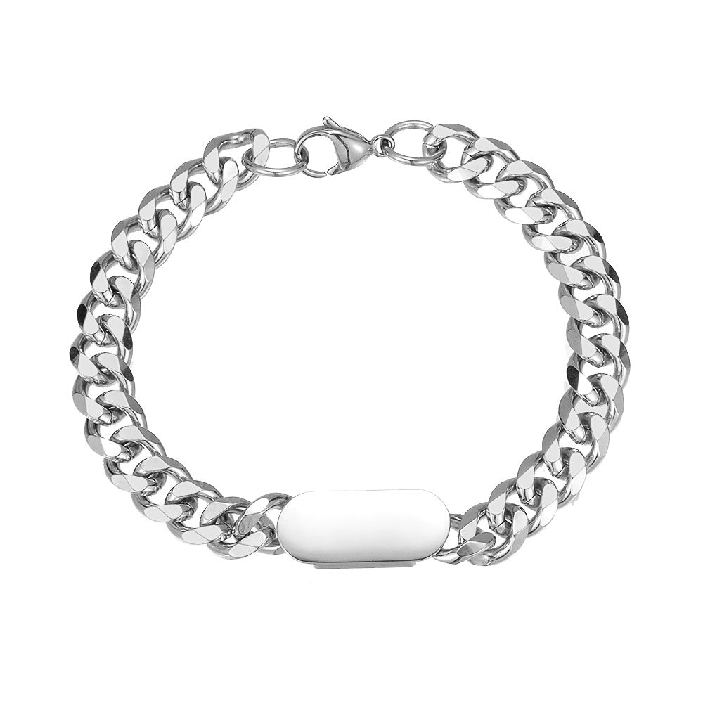 Bracelet Stainless Steel I.D Plate