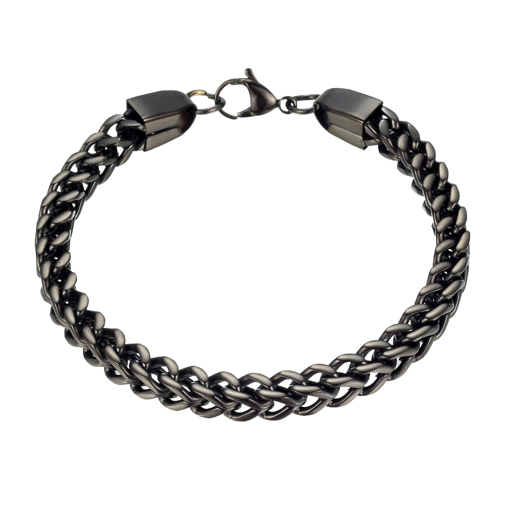 Bracelet Black Interlocked Chain