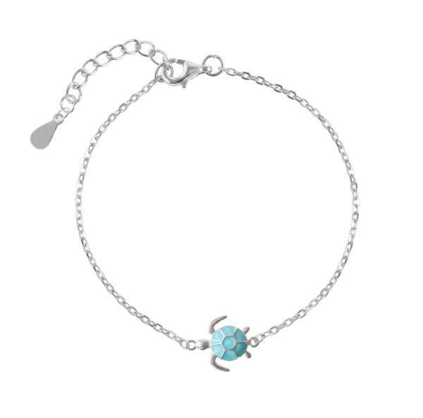 Bracelet Turtle Blue Enamel
