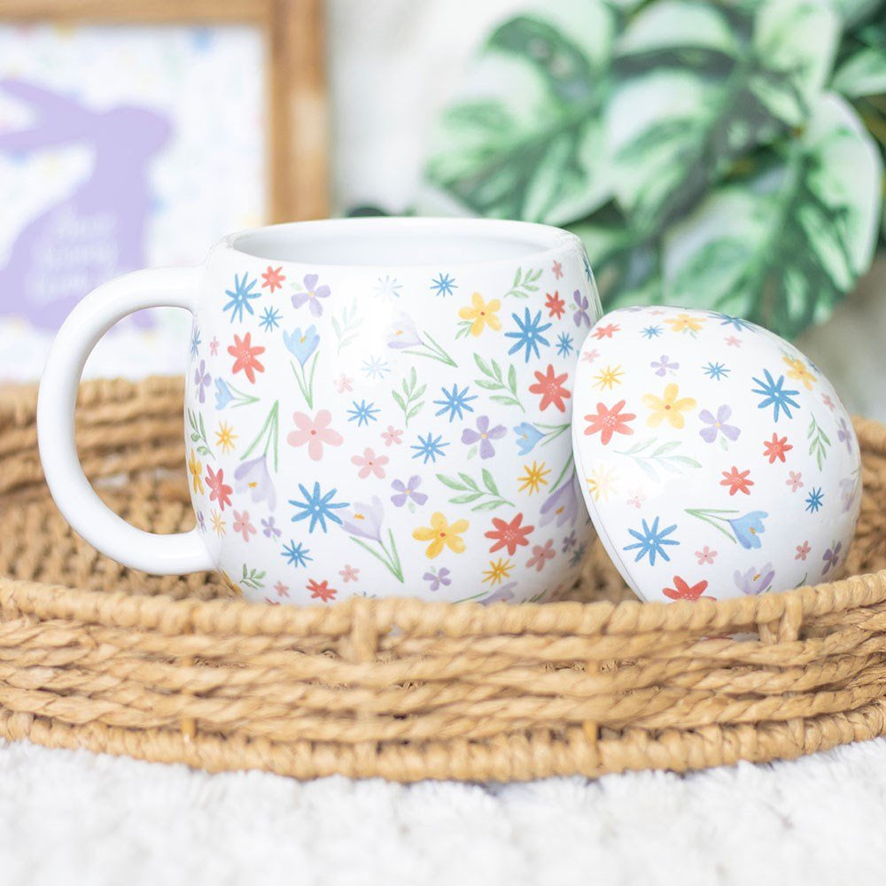 Mug Egg Floral Design