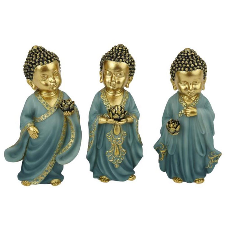 Buddha Rulai Standing with Lotus