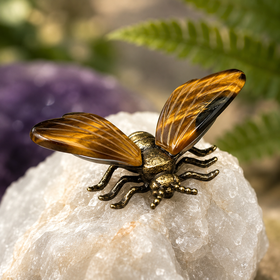 Bee Tiger Eye Carving | Carpe Diem With Remi